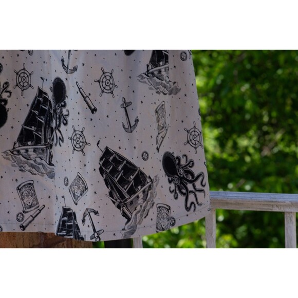 Sourpuss Cream Kraken’s Revenge Lizzie Dress Retired Rockabilly Pinup Style | XS - Picture 8 of 16